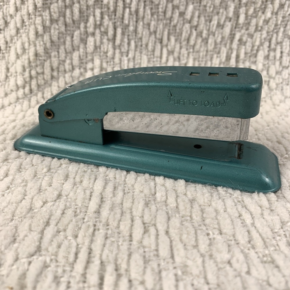 Vintage Swingline CUB Stapler Teal Made in USA‎ Teal Green 5.25" Long